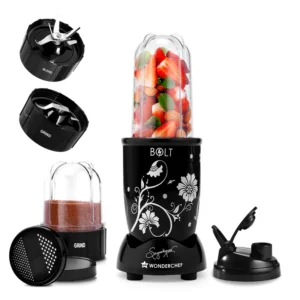 Nutri-blend BOLT Mixer Grinder | 600W 22000 RPM  | 2 unbreakable jars with Sipper lid